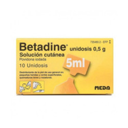 Betadine unidosis 100 mg ml solucion cutanea 10 unidosis 5 ml