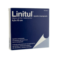 Linitul 20 apositos impregnados 8,5 x 10 cm