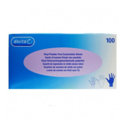 Alvita Guantes Vinilo S/P S In
