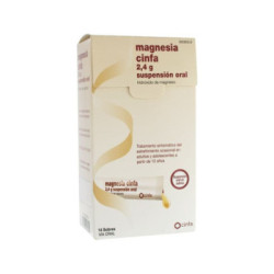 Magnesia cinfa 2,4 g 14 sobres suspension oral 12 ml
